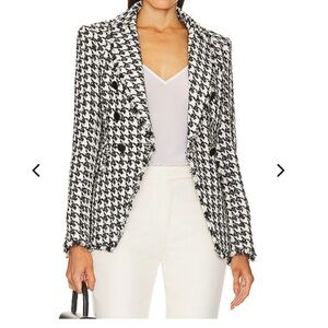 NWT Veronica Beard Miller Houndstooth dickie Blazer